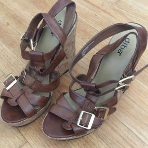 Diba brown wedges size 9